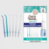 Replacement Flosser Tips (6 Pack) - Compatible with Water Flosser 2.0 & 3.0 (with UV Mode)