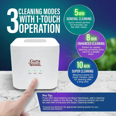 Retainer & Denture Cleaning Pod