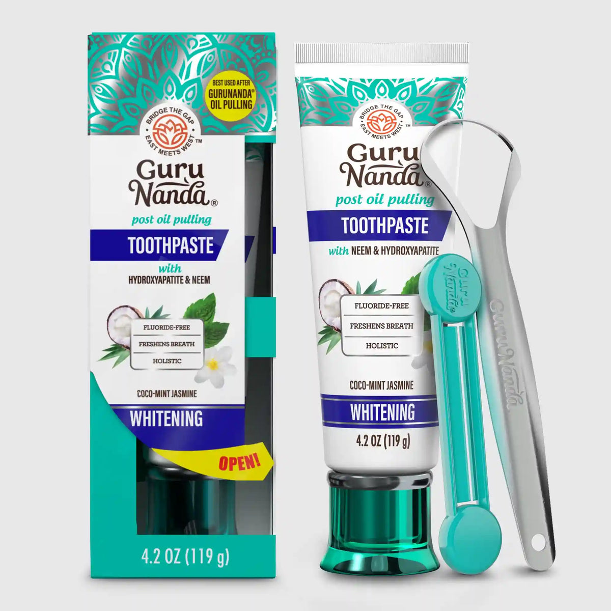 Hydroxyapatite & Neem Whitening Toothpaste, Fluoride Free