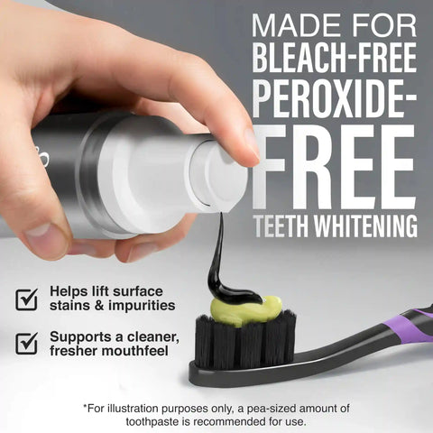 Charcoal Toothpaste Booster with 5% Charcoal Powder – 1 fl oz