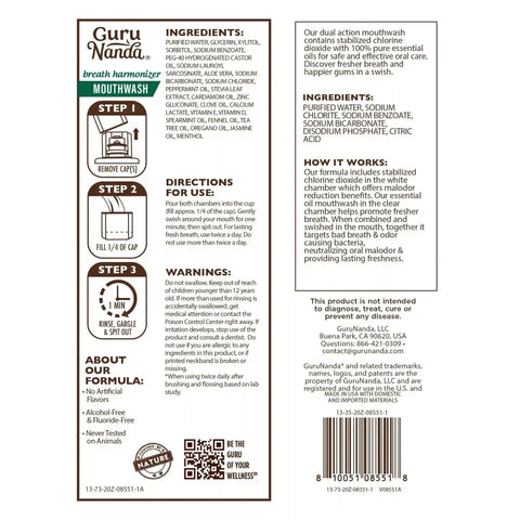 Dual Barrel Breath Harmonizer Mouthwash, Wild Mint