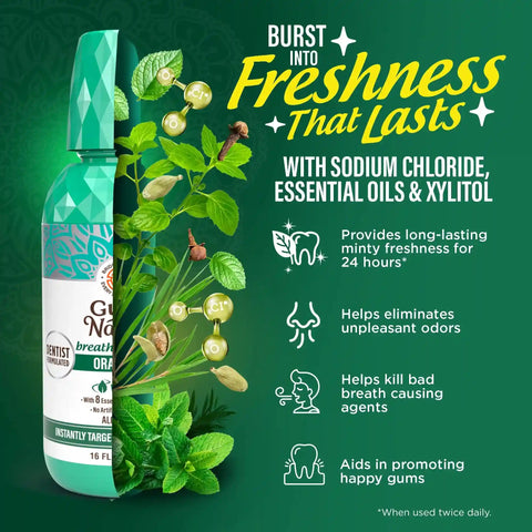 Fresh Breath Harmonizer Oral Rinse, Wild Mint