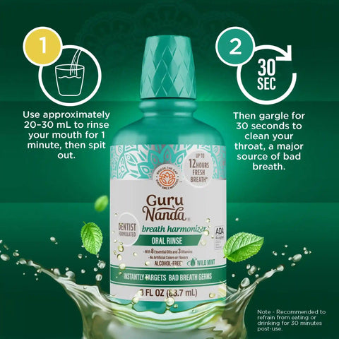 Fresh Breath Harmonizer Oral Rinse, Wild Mint