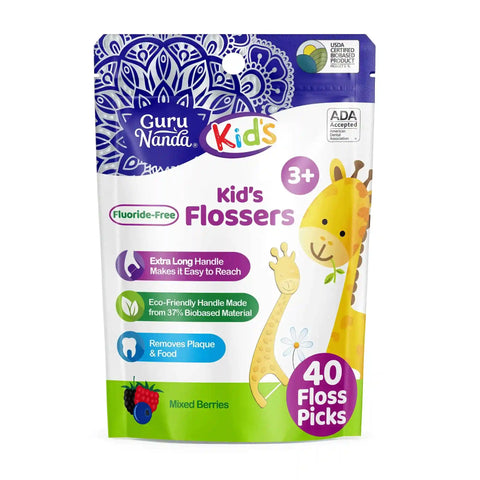 Kids' Giraffe Shaped Flossers, Fluoride-Free