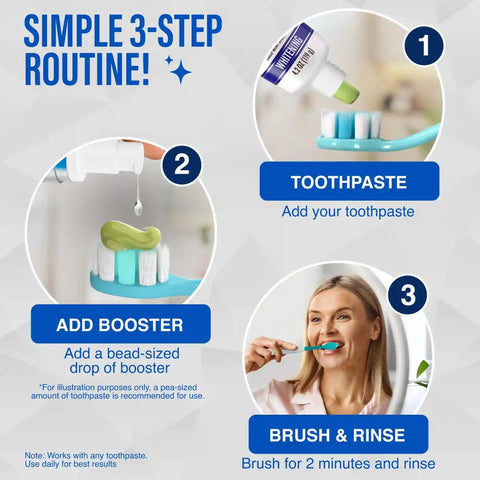 Whitening Toothpaste Booster with Enzymes & Peroxide – 1 fl oz