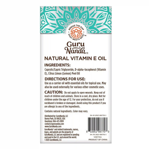 Vitamin E Oil 5,000 UI – 2 oz